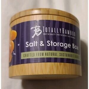 Totally Bamboo Salt Cellar with Swivel Lid – Bamboo Spice Box Storage Container